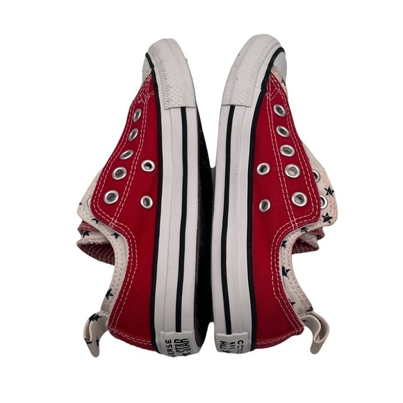 Converse All Star Double Layer Red White Blue Stars Sneakers Size 1 Kid's - Picture 5 of 8